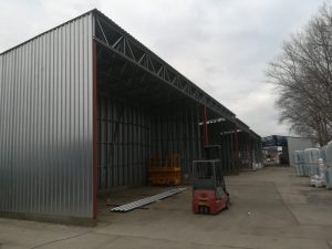 lehká ocelová konstrukce pro přístřešek