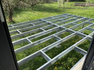 ocelová konstrukce terasy