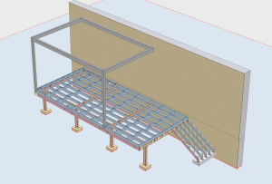 ocelová konstrukce pro terasu