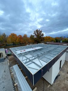 ocelová konstrukce zastřešení