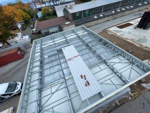 ocelová konstrukce zastřešení